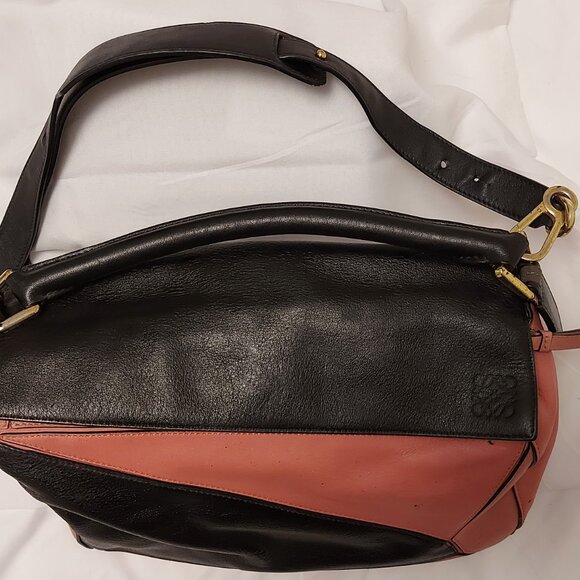 Loewe Puzzle Bag Black/Pink - Picture 2 of 9